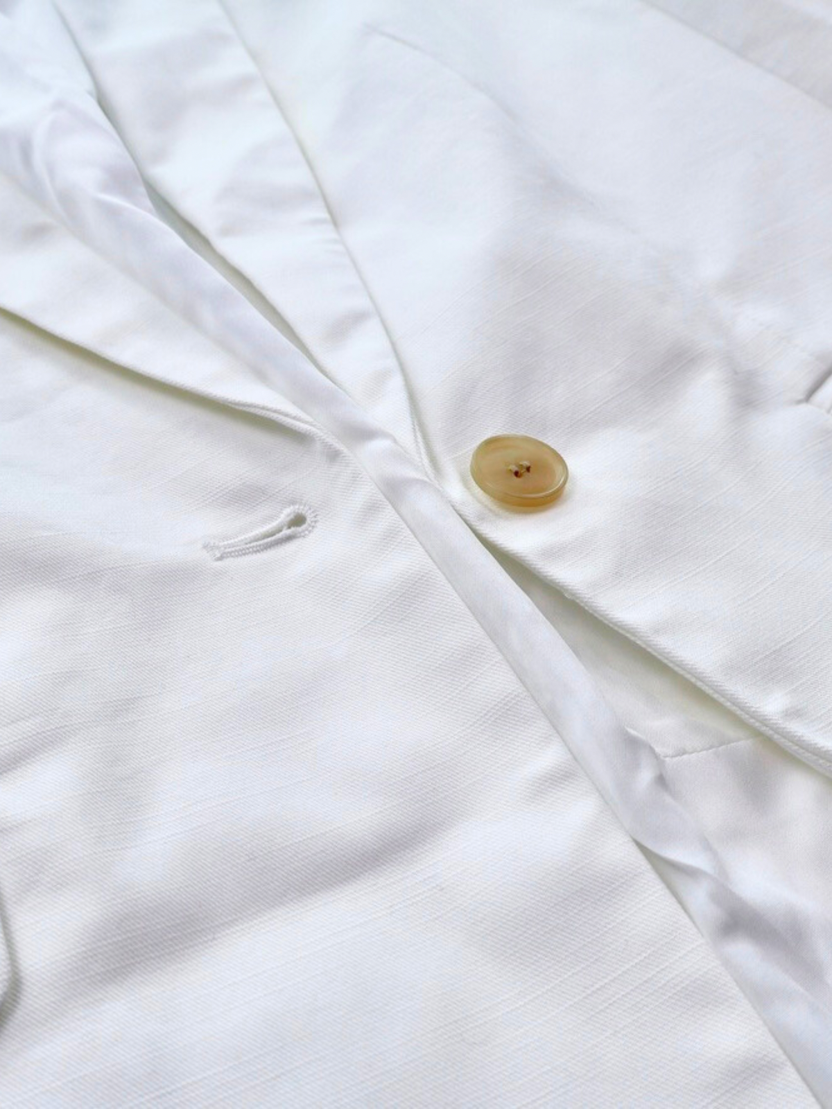 LOFT White One Button Blazer Jacket NWT Cotton Blend Size 12