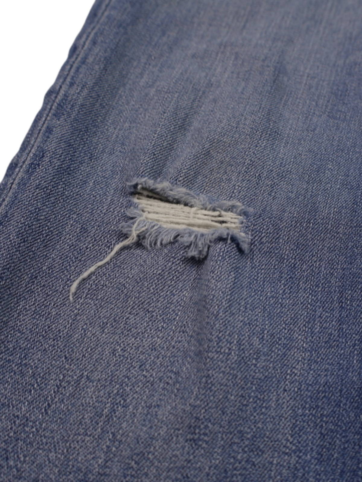 Rag & Bone Distressed Skinny Jeans Medium Wash Raw Hem Size 25