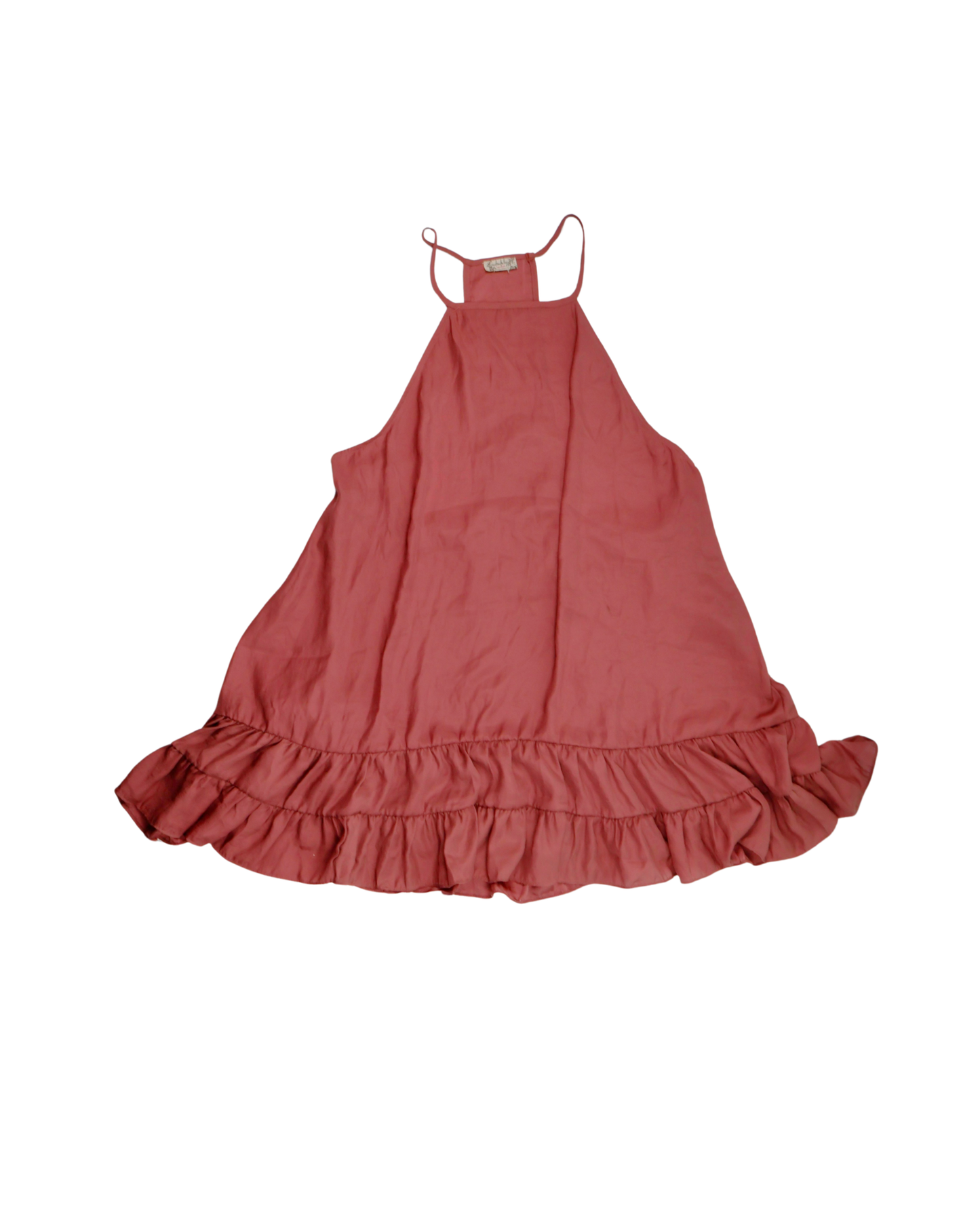 Free People Rust Ruffle Flowy Blouse | Size Small