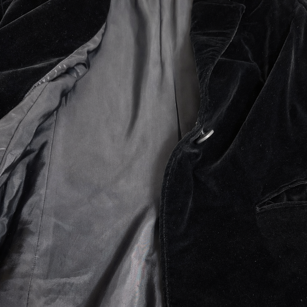 Banana Republic Black Velvet Blazer – Tailored Luxe Classic | Size 10