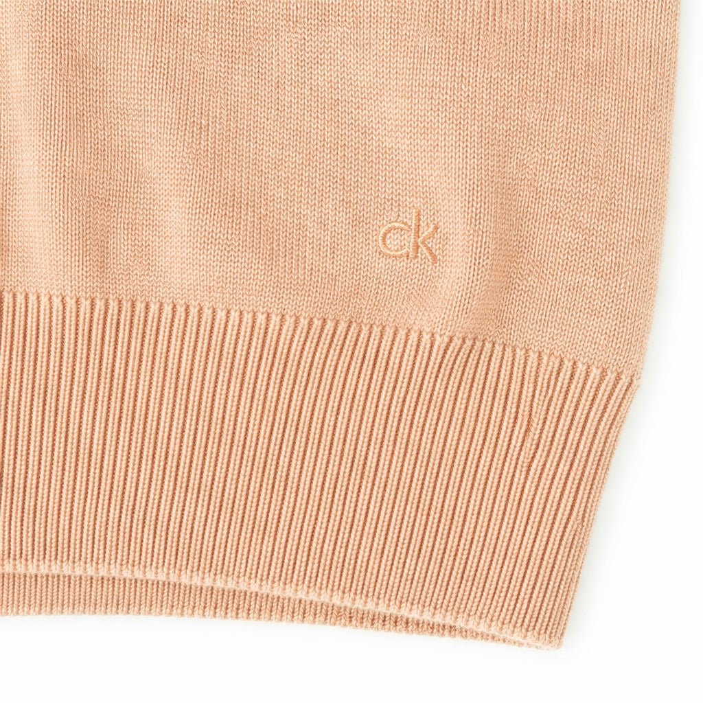 Calvin Klein Peach Short Sleeve Knit Top – Size Large