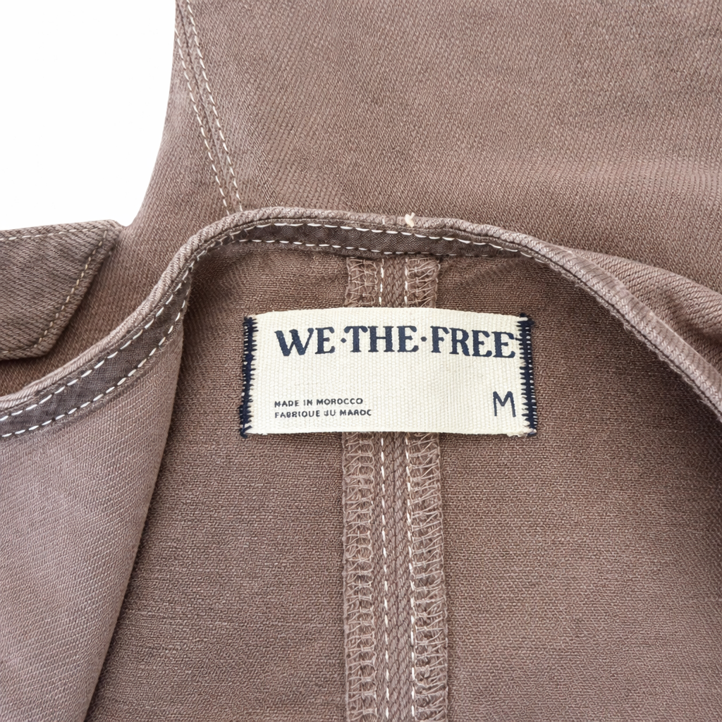 We The Free by Free People Utility Jumpsuit – Brown - Size Medium